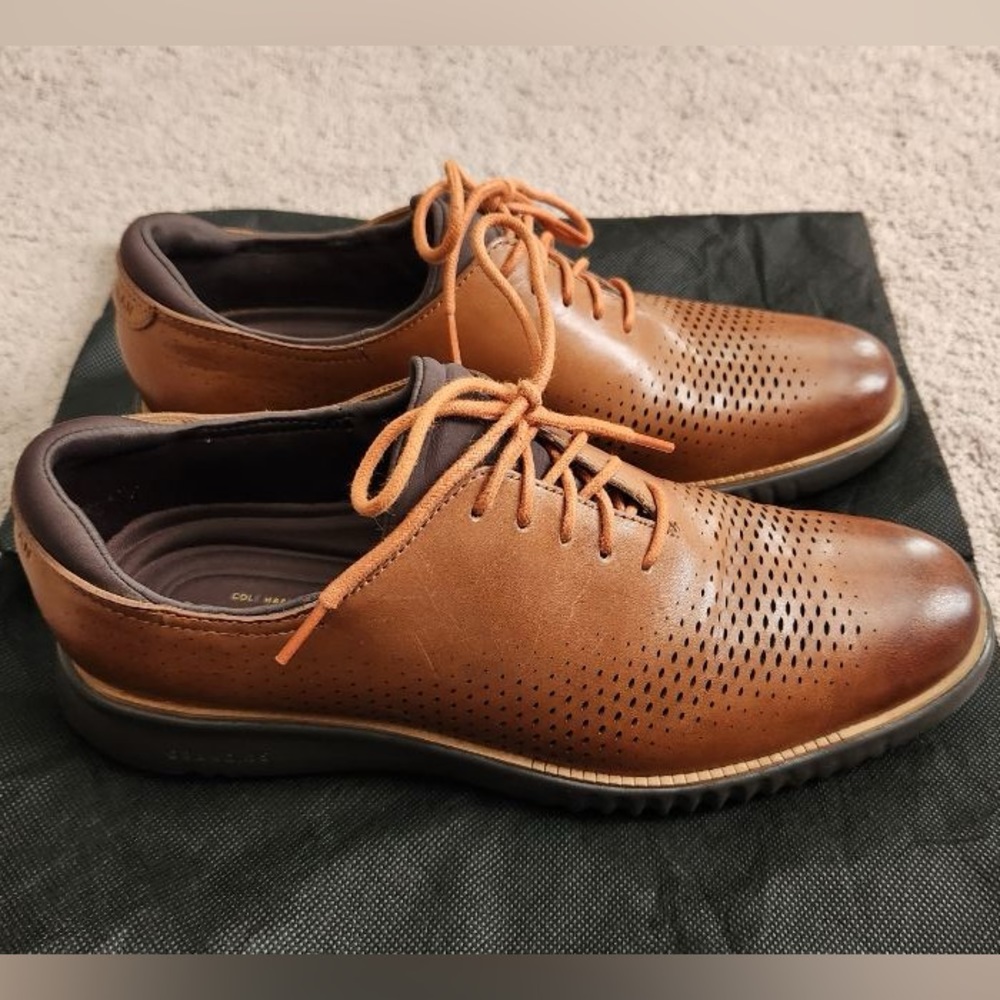 Cole Haan Men's 2.ZERØGRAND Laser Wingtip Oxfords